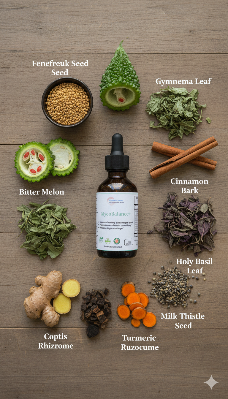 Blood sugar herbal support image