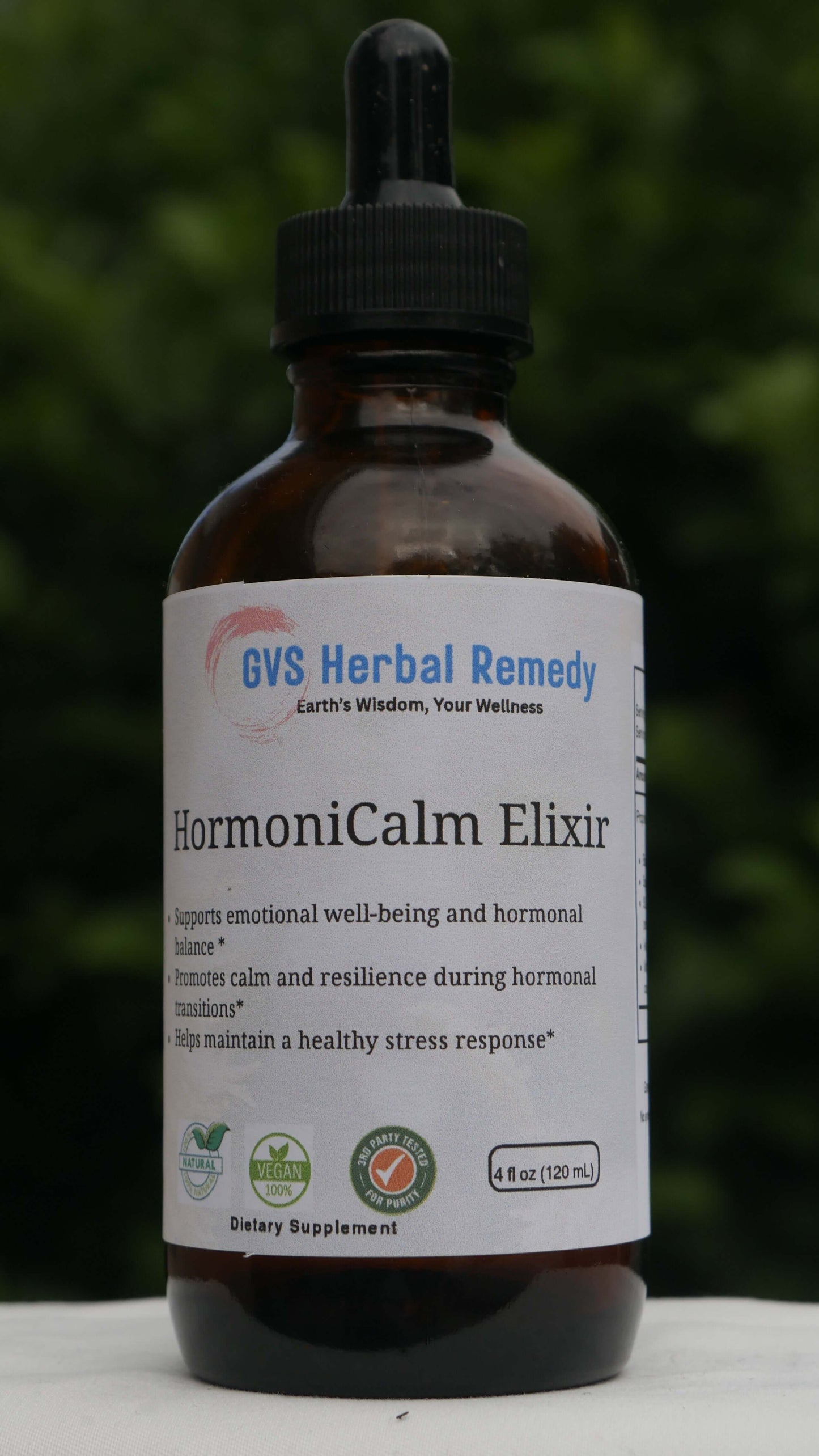 HormoniCalm Herbal Tincture bottle