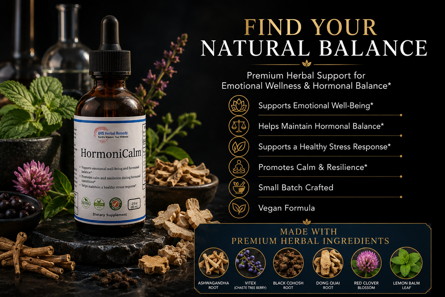 HormoniCalm Herbal Tincture
