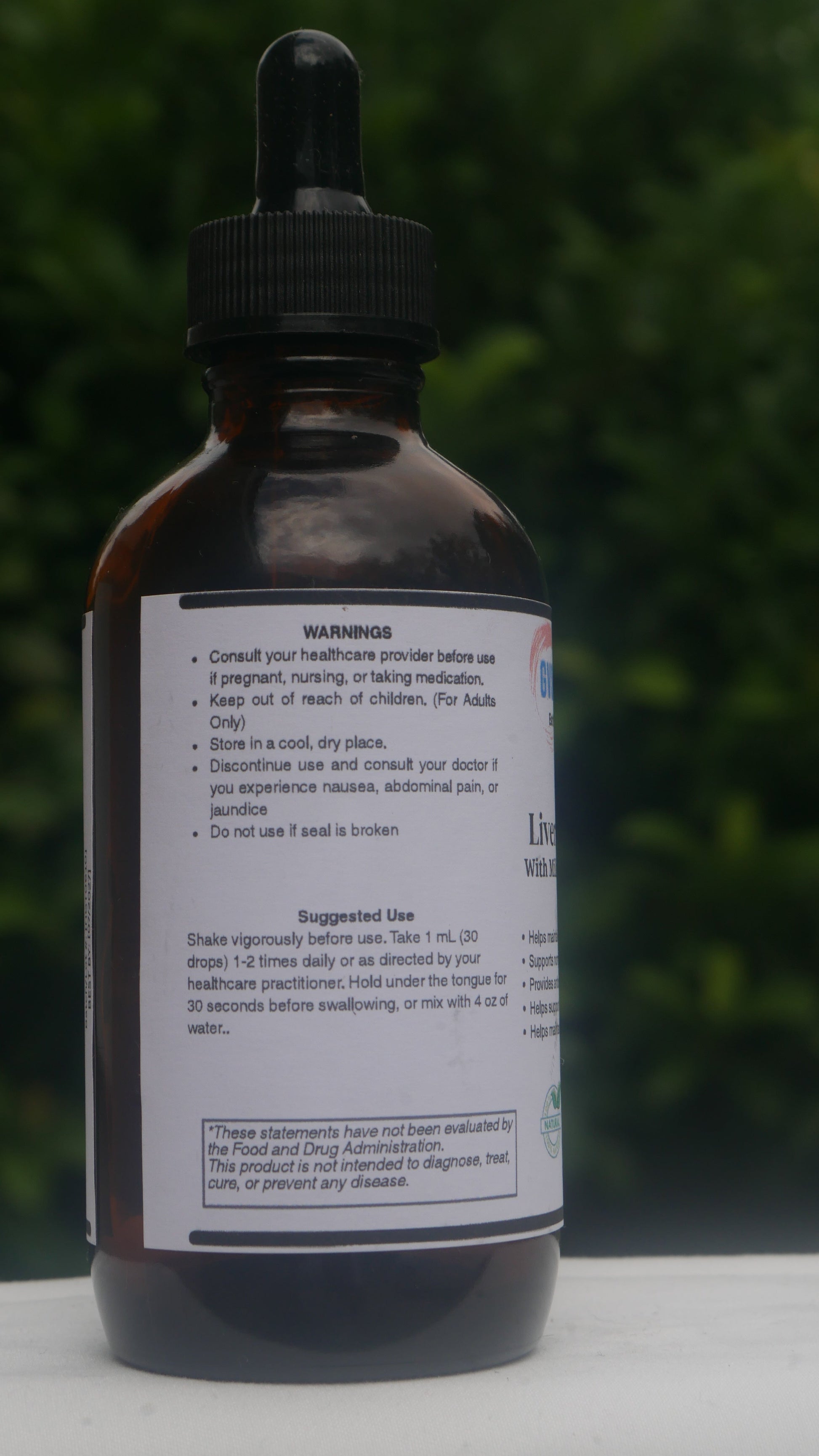 NeuroFuel Tincture bottle packaging