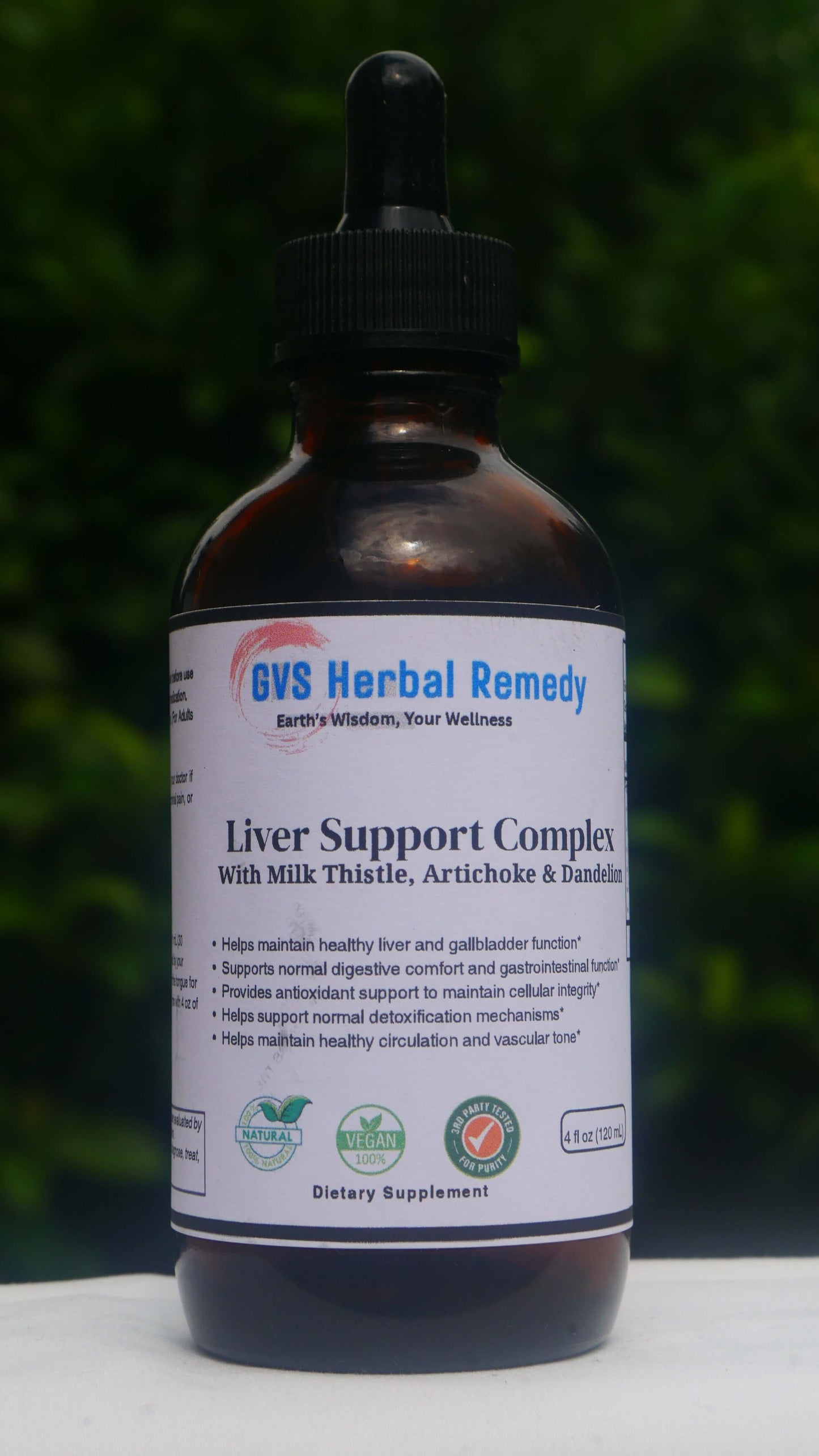 Liver Support Complex herbal wellness formula